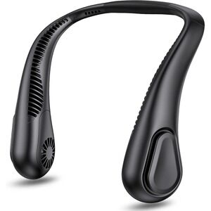 Neck‎ Fan USB Rechargeable Portable 500mAh 3 Speeds Adjustable Black